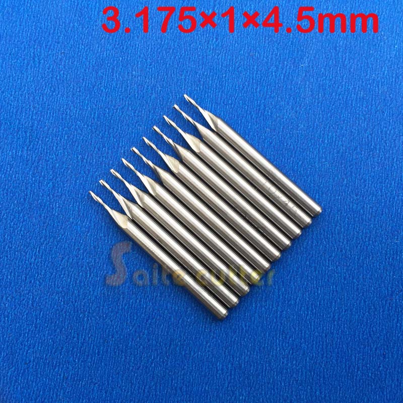 CNC     ǰ 3.175 * 1.0 * 4.5 mm  Ǹ и Ŀ  Ʈ/High quality 3.175*1.0*4.5 mm two flute milling cutter router bits for CNC Machine Eng